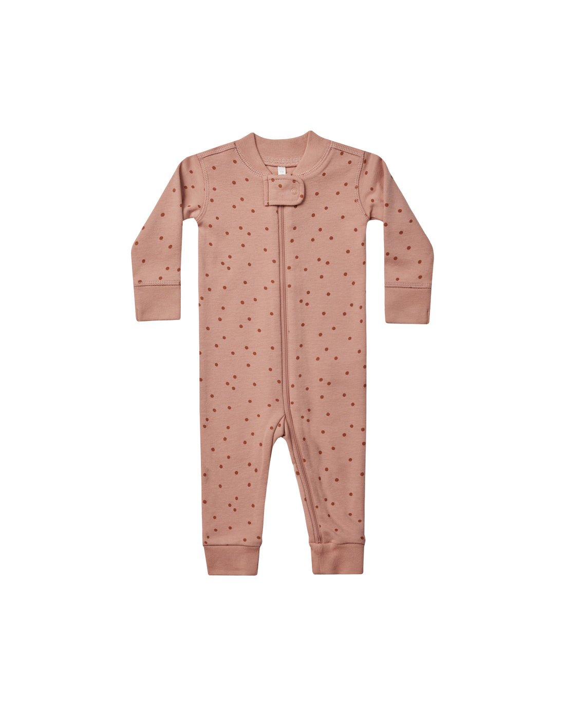 Quincy Mae Zip Long Sleeve Sleeper || Polka Dot