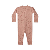 Quincy Mae Zip Long Sleeve Sleeper || Polka Dot