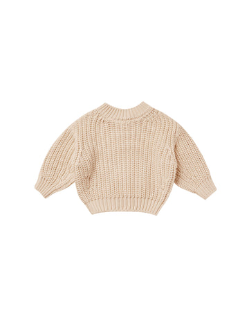 Quincy Mae Chunky Knit Sweater | Shell