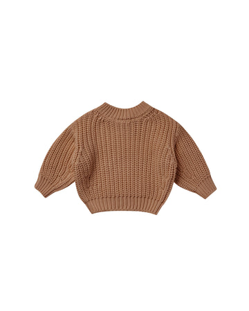 Quincy Mae Chunky Knit Sweater | Cinnamon