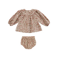 Quincy Mae Mia Top + Bloomer Set || Camelia