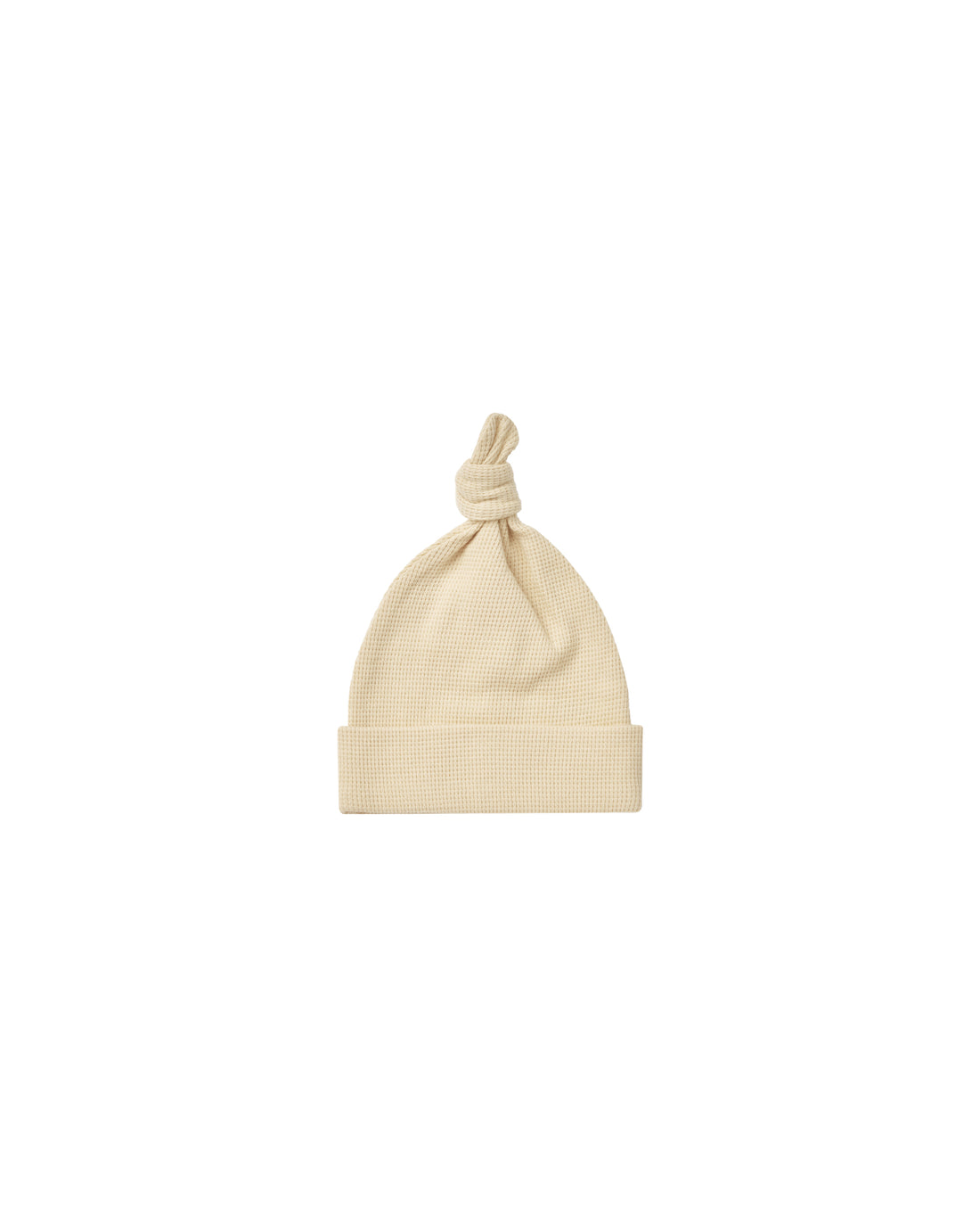 Quincy Mae Waffle Knotted Baby Hat || Lemon