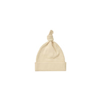 Quincy Mae Waffle Knotted Baby Hat || Lemon