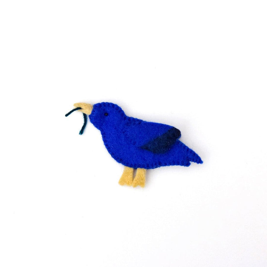 Tara Treasures Felt Bowerbird Finger Puppet