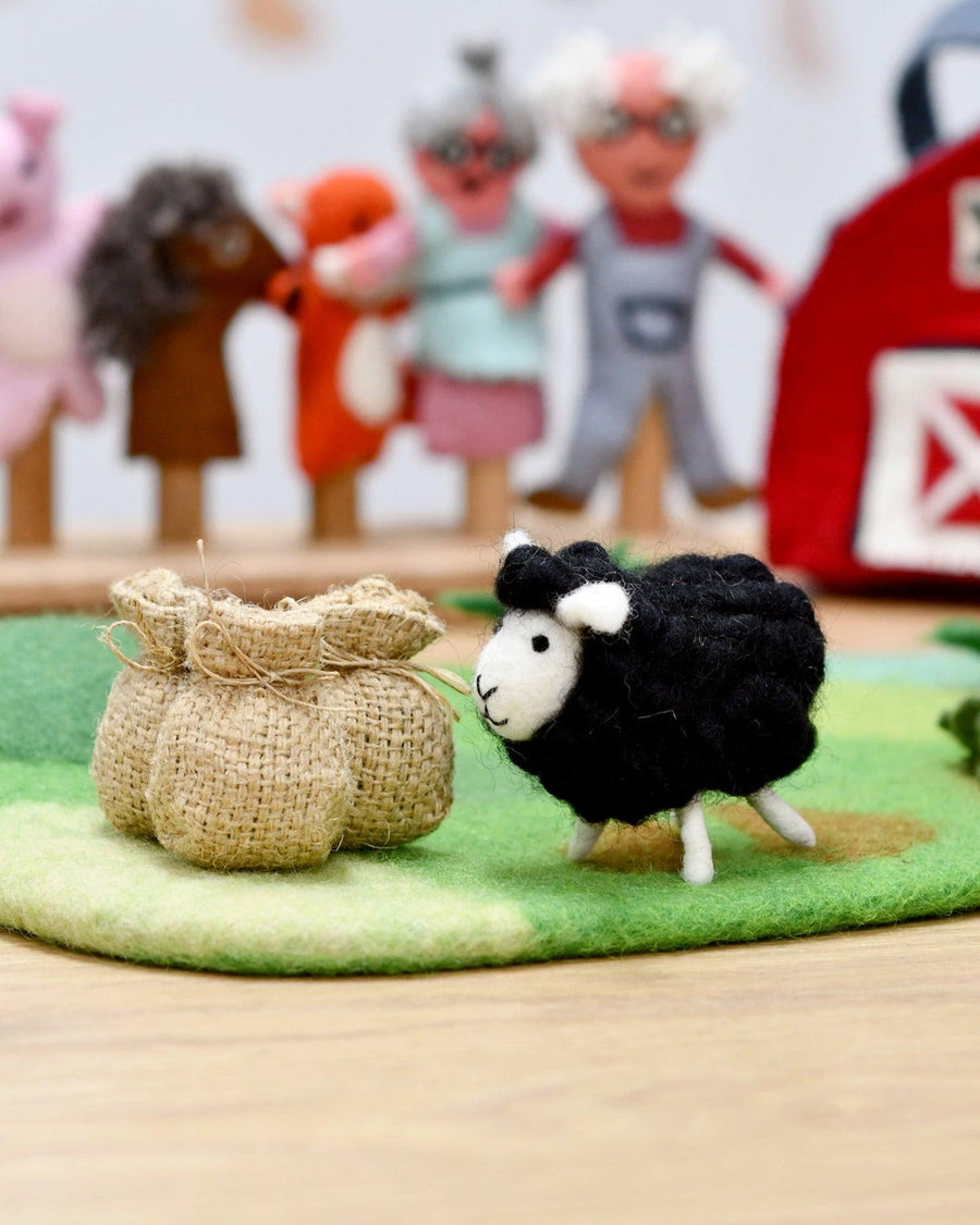 Tara Treasures Felt Baa Baa Black Sheep Toy