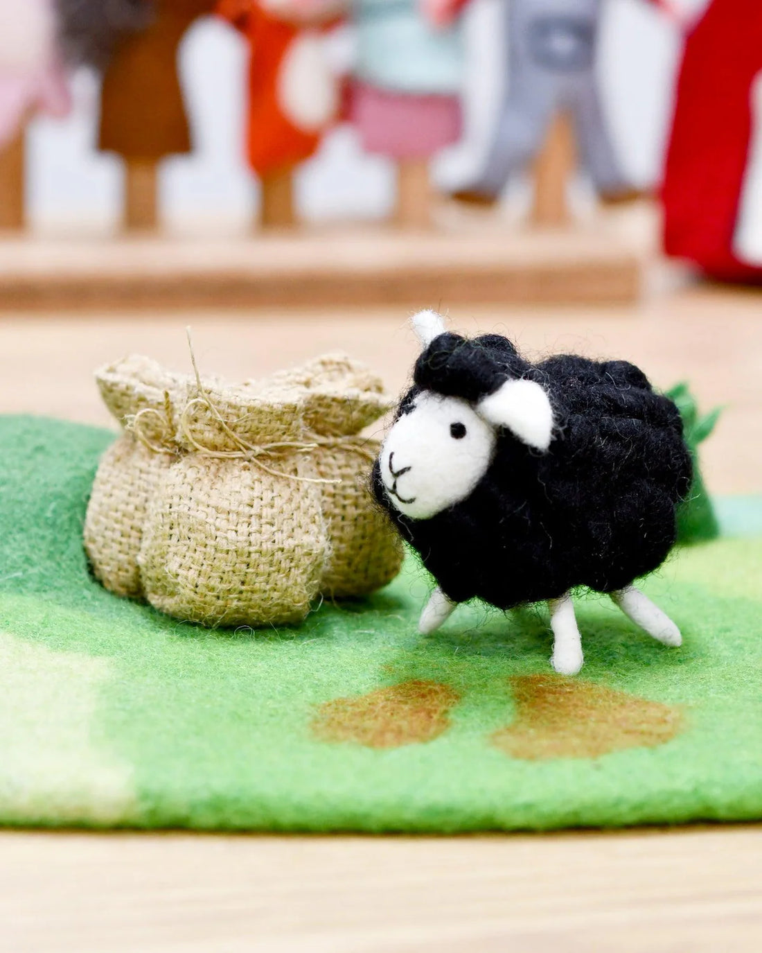 Tara Treasures Felt Baa Baa Black Sheep Toy