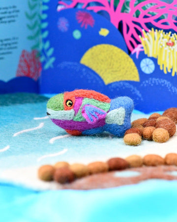 Tara Treasures Felt Parrot Fish Toy (Coral Reef Fish)