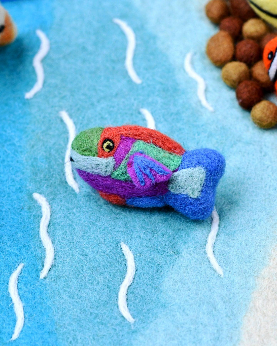 Tara Treasures Felt Parrot Fish Toy (Coral Reef Fish)