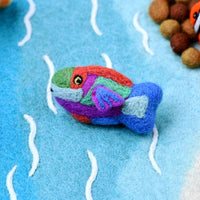 Tara Treasures Felt Parrot Fish Toy (Coral Reef Fish)