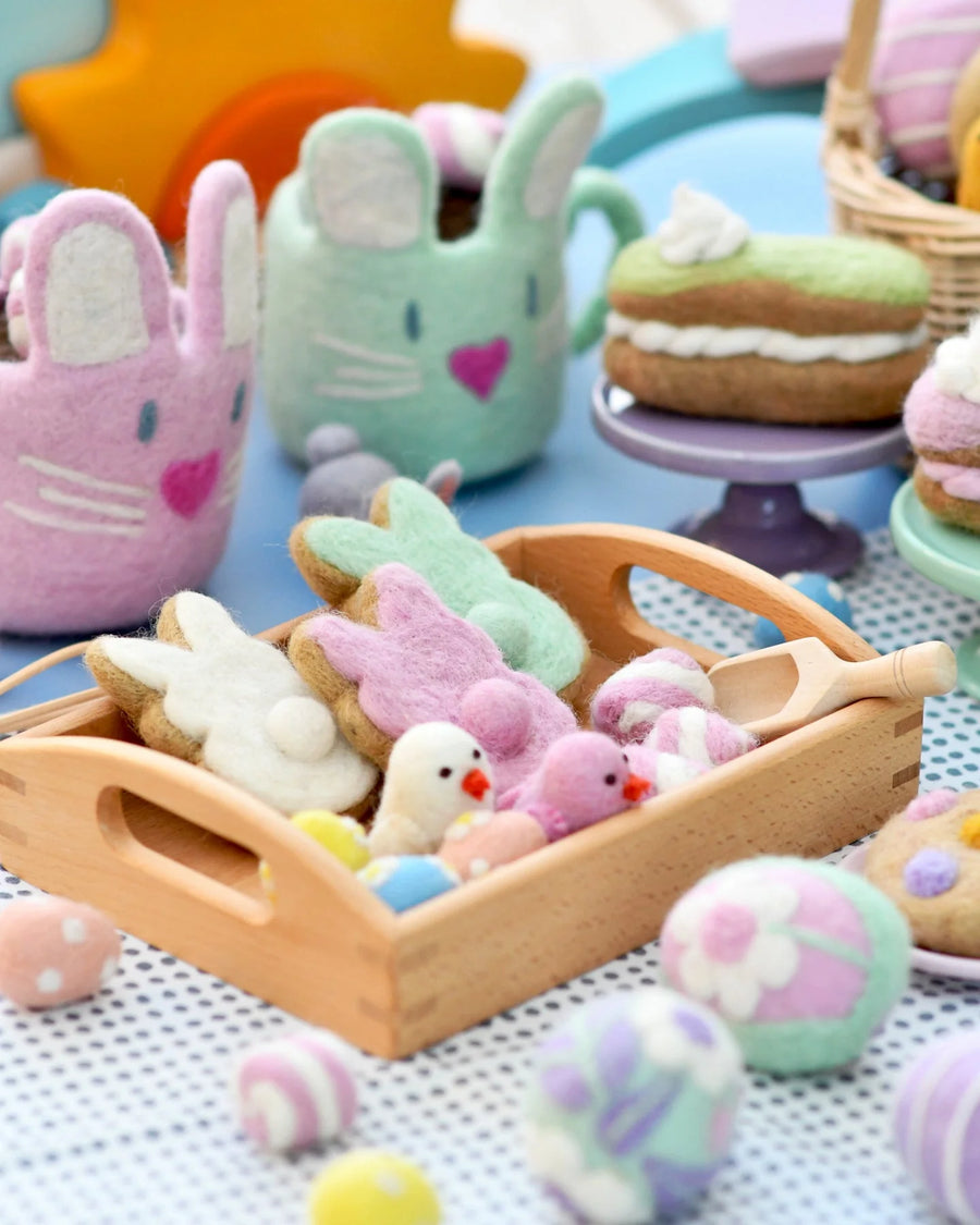 Tara Treasures Felt White Easter Bunny Cookie