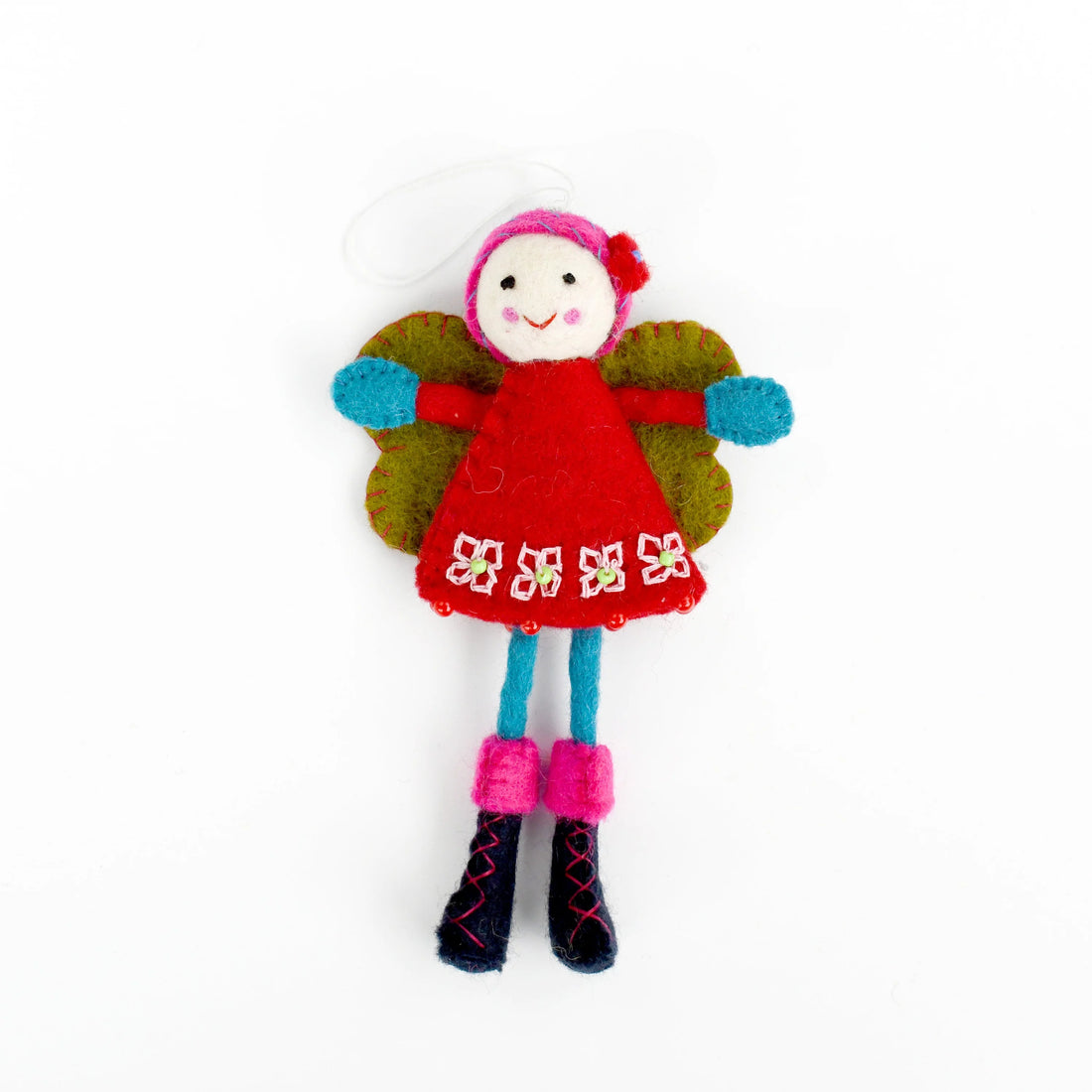 Tara Treasures Felt Fairy - Red Dress