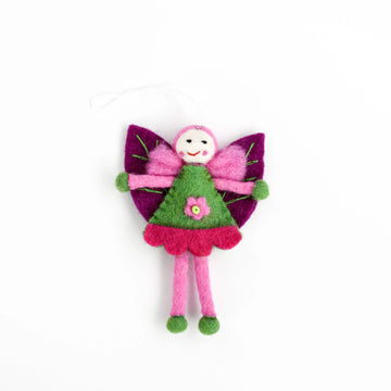 Tara Treasures Felt Leaf Fairy - Pink Hair