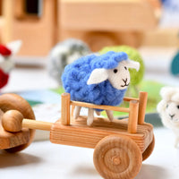 Tara Treasures Felt Blue Sheep Toy