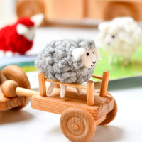 Tara Treasures Felt Grey Sheep Toy