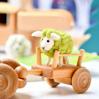 Tara Treasures Felt Green Sheep Toy