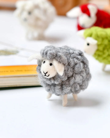 Tara Treasures Felt Grey Sheep Toy