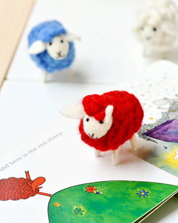 Tara Treasures Felt Red Sheep Toy