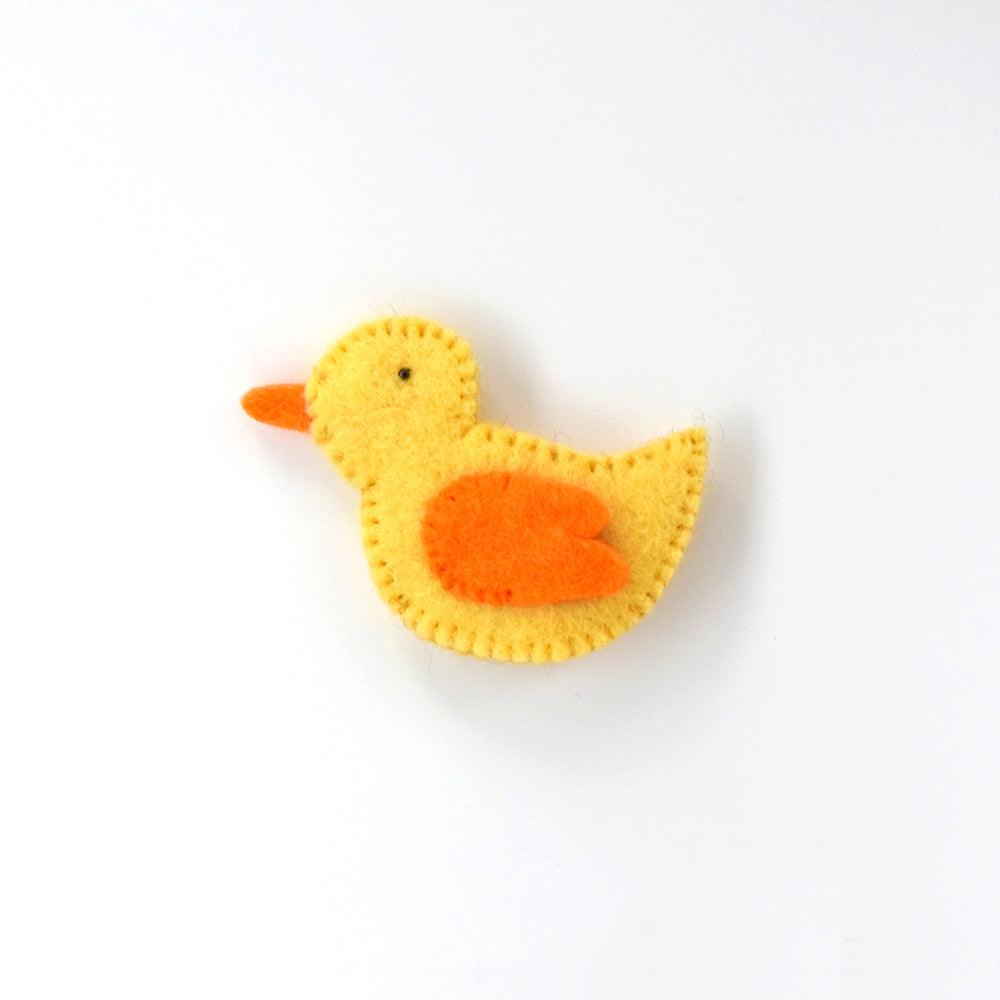 Tara Treasures Felt Duck Finger Puppet