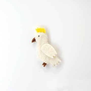 Tara Treasures Felt Cockatoo Finger Puppet