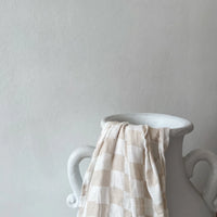 Tillie Check Nude Bamboo/Cotton Wrap