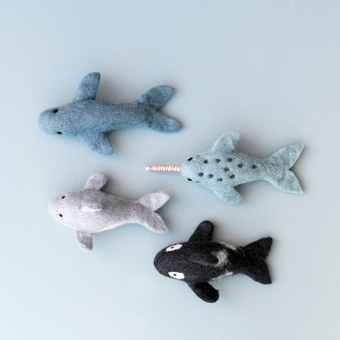 Tara Treasures Felt Small Narwhal Toy