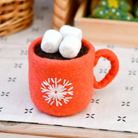 Felt Hot Chocolate Cacao with Marshmallows