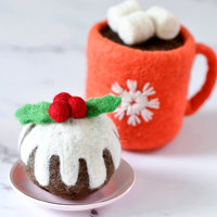 Tara Treasures Felt Christmas Pudding (Round)