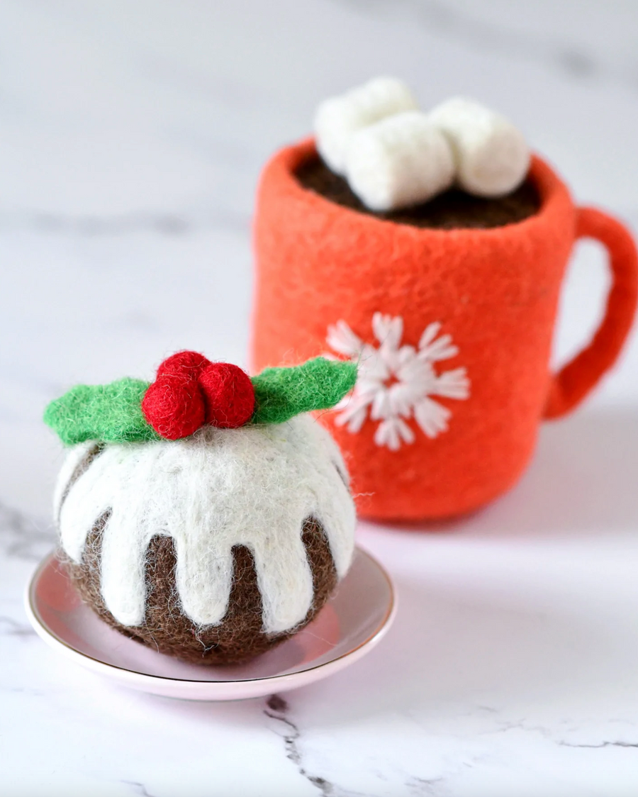 Tara Treasures Felt Christmas Pudding (Round)