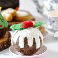 Tara Treasures Felt Christmas Pudding (Round)