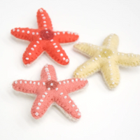 Tara Treasures Felt Starfish - Set of 3