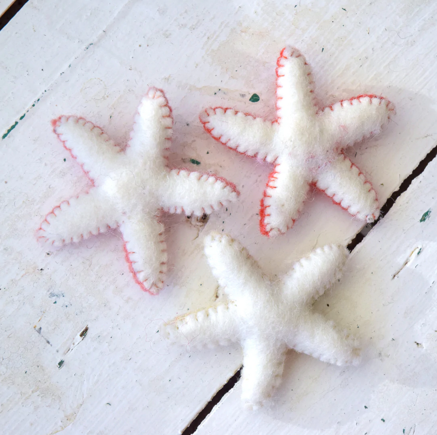Tara Treasures Felt Starfish - Set of 3