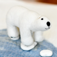 Tara Treasures Felt Polar Bear Toy