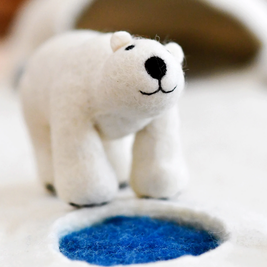 Tara Treasures Felt Polar Bear Toy