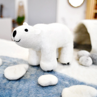 Tara Treasures Felt Polar Bear Toy