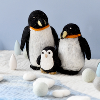 Tara Treasures Felt Penguin Family (Set of 3)