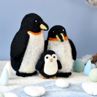 Tara Treasures Felt Penguin Family (Set of 3)