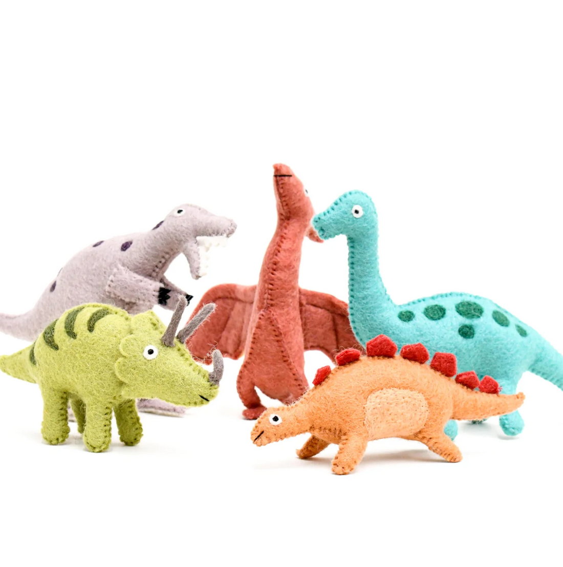 Tara Treasures Felt Stegosaurus Dinosaur Toy