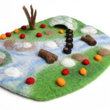 Tara Treasures Woodland River Play Mat Playscape