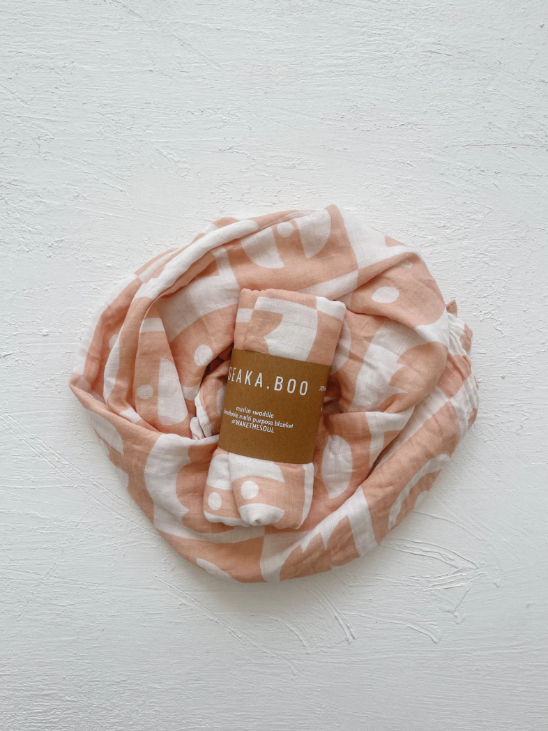 Aria Peach Bamboo/Cotton Wrap