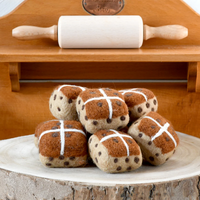 Tara Treasures Felt Hot Cross Buns (Set Of 3)