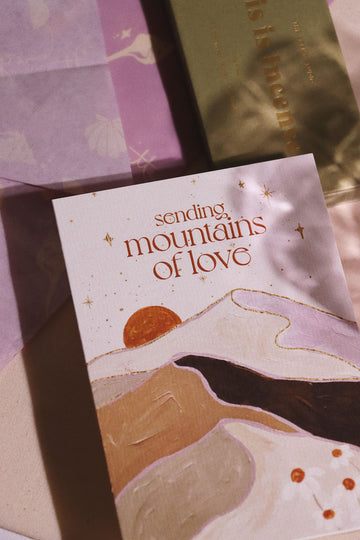 mountains of love card brigette may