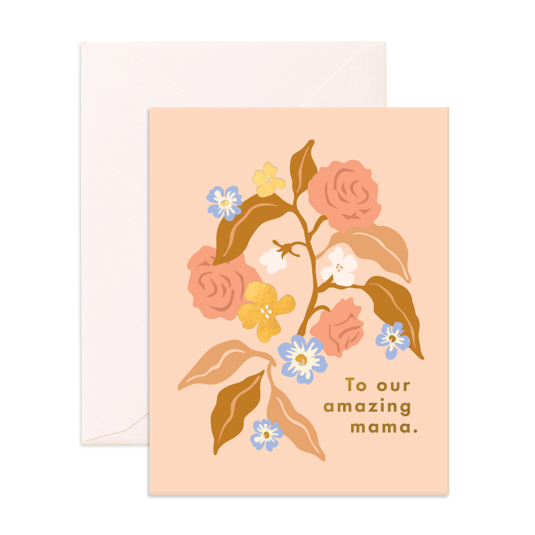 Amazing Mama Freesia Greeting Card